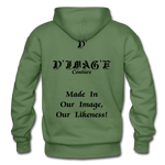 D'IMAG'E Couture Wordmark & Slogan Heavy Blend Adult Hoodie - military green