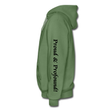 D'IMAG'E Couture Wordmark & Slogan Heavy Blend Adult Hoodie - military green