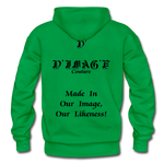 D'IMAG'E Couture Wordmark & Slogan Heavy Blend Adult Hoodie - kelly green