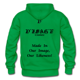 D'IMAG'E Couture Wordmark & Slogan Heavy Blend Adult Hoodie - kelly green