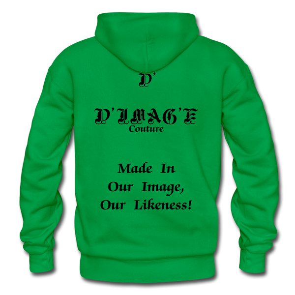 D'IMAG'E Couture Wordmark & Slogan Heavy Blend Adult Hoodie - kelly green