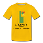 D'IMAG'E Legacy Youth Juneteenth Premium T-Shirt - sun yellow