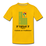 D'IMAG'E Legacy Youth Juneteenth Premium T-Shirt - sun yellow