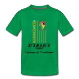 D'IMAG'E Legacy Youth Juneteenth Premium T-Shirt - kelly green