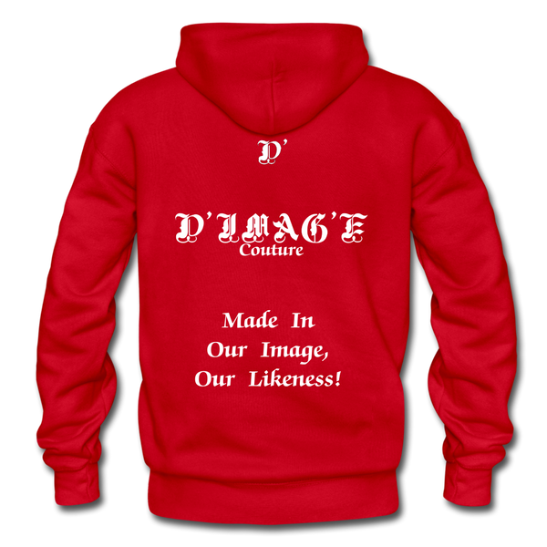 D'IMAG'E Couture Happy Juneteenth Unisex Heavy Blend Adult Hoodie - red