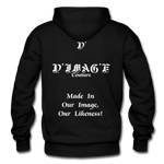 D'IMAG'E Couture Happy Juneteenth Unisex Heavy Blend Adult Hoodie - black