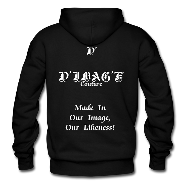 D'IMAG'E Couture Happy Juneteenth Unisex Heavy Blend Adult Hoodie - black