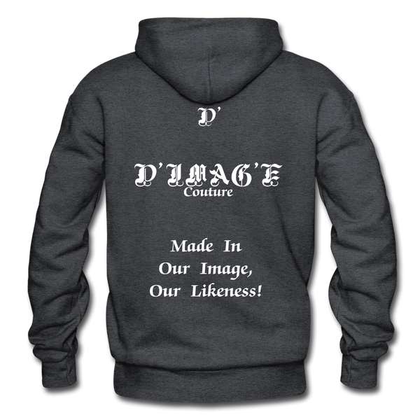 D'IMAG'E Couture Happy Juneteenth Unisex Heavy Blend Adult Hoodie - charcoal grey