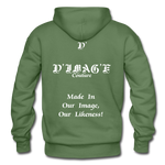 D'IMAG'E Couture Happy Juneteenth Unisex Heavy Blend Adult Hoodie - military green