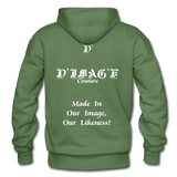 D'IMAG'E Couture Happy Juneteenth Unisex Heavy Blend Adult Hoodie - military green