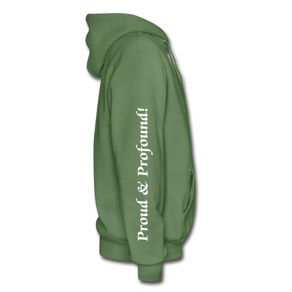 D'IMAG'E Couture Happy Juneteenth Unisex Heavy Blend Adult Hoodie - military green