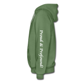 D'IMAG'E Couture Happy Juneteenth Unisex Heavy Blend Adult Hoodie - military green