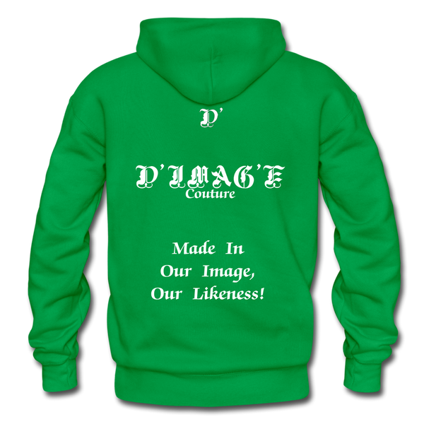 D'IMAG'E Couture Happy Juneteenth Unisex Heavy Blend Adult Hoodie - kelly green