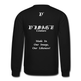 D'IMAG'E Couture Happy Juneteenth Unisex Heavy Blend Crewneck Sweatshirt - black