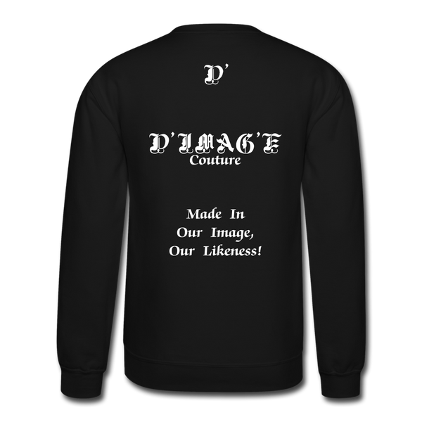 D'IMAG'E Couture Happy Juneteenth Unisex Heavy Blend Crewneck Sweatshirt - black