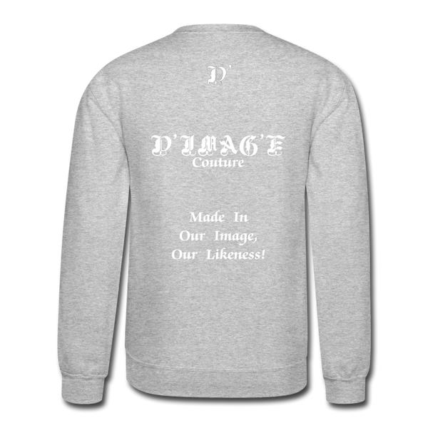 D'IMAG'E Couture Happy Juneteenth Unisex Heavy Blend Crewneck Sweatshirt - heather gray