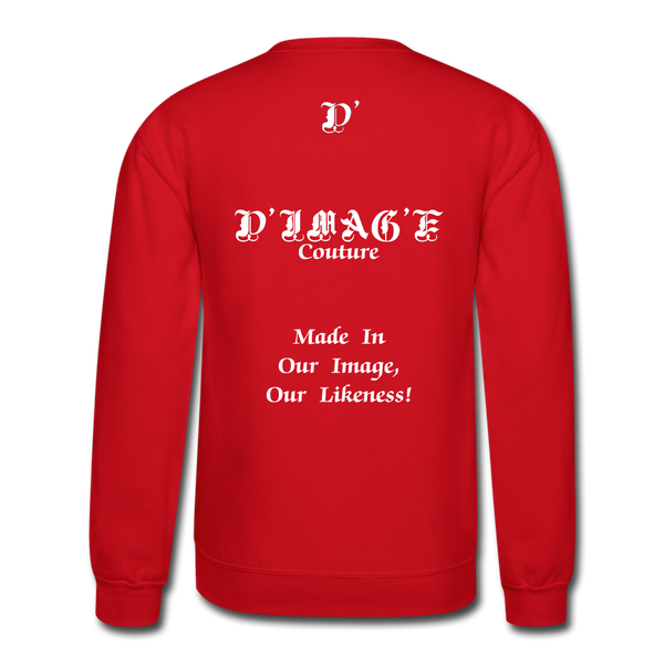 D'IMAG'E Couture Happy Juneteenth Unisex Heavy Blend Crewneck Sweatshirt - red