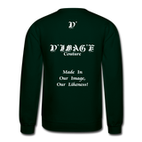 D'IMAG'E Couture Happy Juneteenth Unisex Heavy Blend Crewneck Sweatshirt - forest green