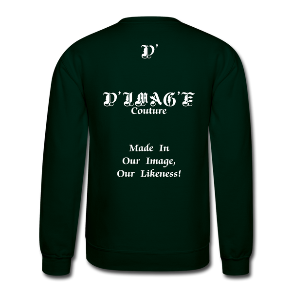 D'IMAG'E Couture Happy Juneteenth Unisex Heavy Blend Crewneck Sweatshirt - forest green