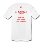 D'IMAG'E Legacy Youth Juneteenth Premium T-Shirt - white