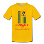 D'IMAG'E Legacy Youth Juneteenth Premium T-Shirt - sun yellow