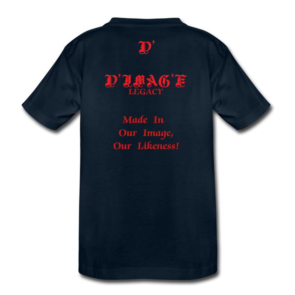 D'IMAG'E Legacy Youth Juneteenth Premium T-Shirt - deep navy