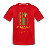 D'IMAG'E Legacy Toddler Juneteenth Premium T-Shirt - red