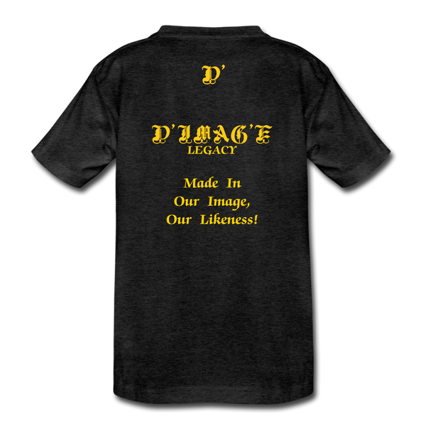 D'IMAG'E Legacy Toddler Juneteenth Premium T-Shirt - charcoal grey