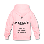 D'IMAG'E Legacy Wordmark & Slogan Youth Hoodie - pink