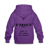 D'IMAG'E Legacy Wordmark & Slogan Youth Hoodie - purple