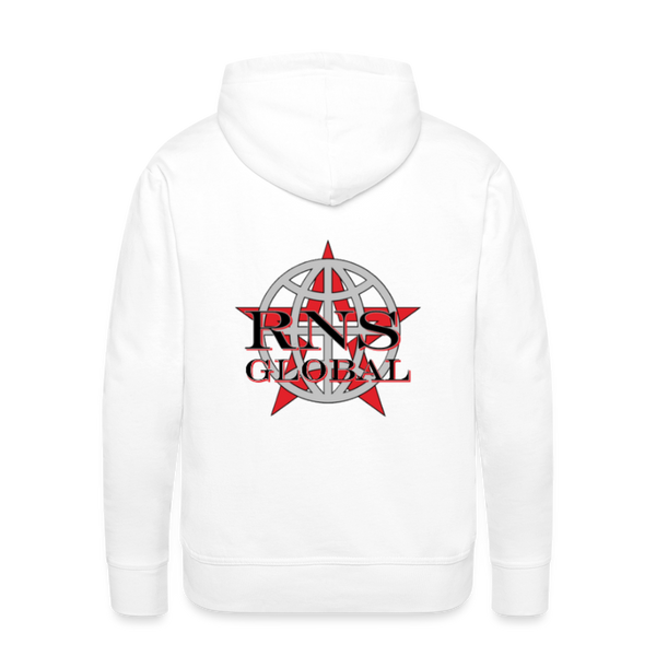 RNS Global Men’s Premium Hoodie - white