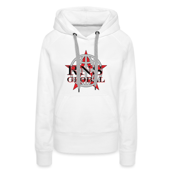 RNS Global Women’s Premium Hoodie - white