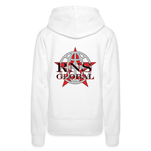 RNS Global Women’s Premium Hoodie - white