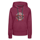 RNS Global Women’s Premium Hoodie - burgundy