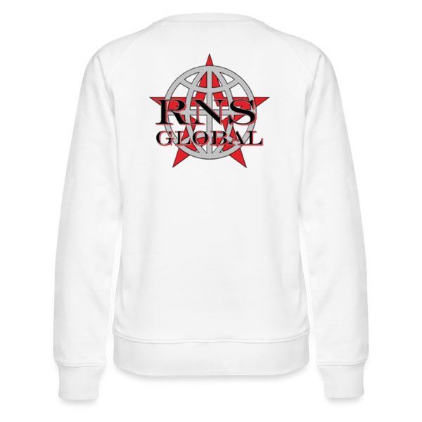 RNS Global Women’s Premium Sweatshirt - white