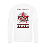 RNS Global Men's Premium Long Sleeve T-Shirt - white