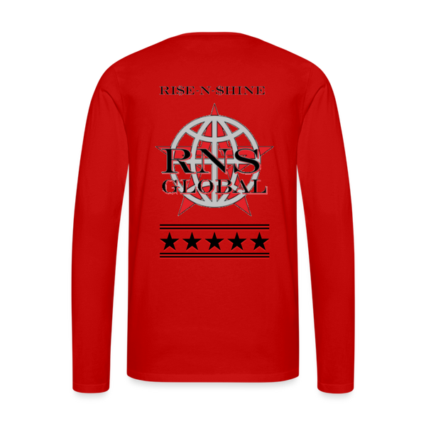 RNS Global Men's Premium Long Sleeve T-Shirt - red