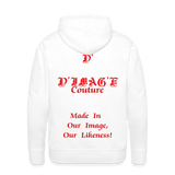 D'IMAG'E Couture Juneteenth Men’s Premium Hoodie - white