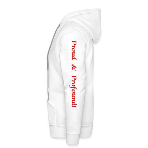 D'IMAG'E Couture Juneteenth Men’s Premium Hoodie - white