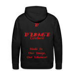 D'IMAG'E Couture Juneteenth Men’s Premium Hoodie - black