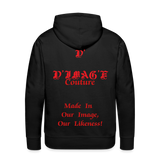 D'IMAG'E Couture Juneteenth Men’s Premium Hoodie - black