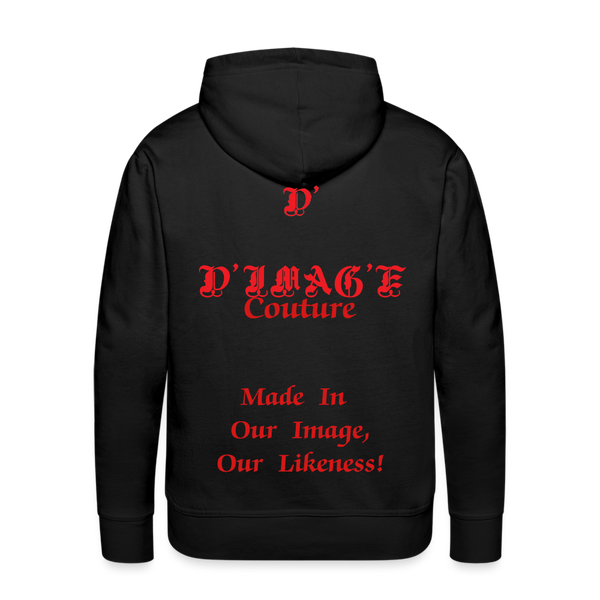 D'IMAG'E Couture Juneteenth Men’s Premium Hoodie - black