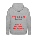 D'IMAG'E Couture Juneteenth Men’s Premium Hoodie - heather grey