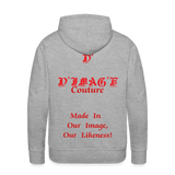 D'IMAG'E Couture Juneteenth Men’s Premium Hoodie - heather grey