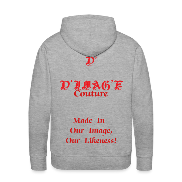 D'IMAG'E Couture Juneteenth Men’s Premium Hoodie - heather grey