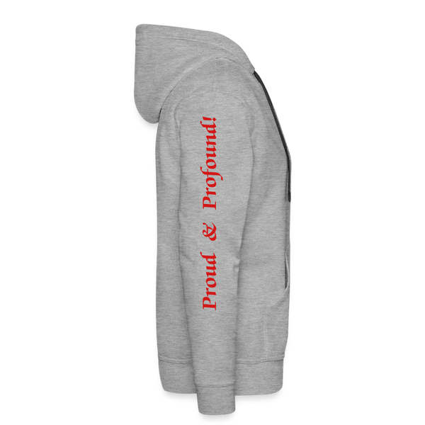 D'IMAG'E Couture Juneteenth Men’s Premium Hoodie - heather grey