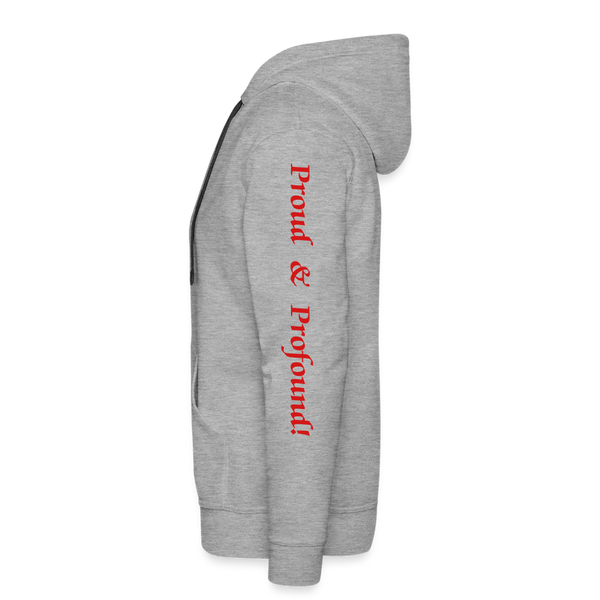 D'IMAG'E Couture Juneteenth Men’s Premium Hoodie - heather grey