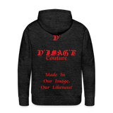 D'IMAG'E Couture Juneteenth Men’s Premium Hoodie - charcoal grey