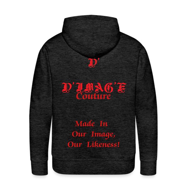 D'IMAG'E Couture Juneteenth Men’s Premium Hoodie - charcoal grey