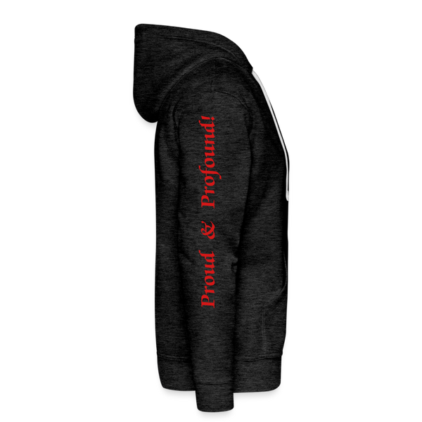 D'IMAG'E Couture Juneteenth Men’s Premium Hoodie - charcoal grey